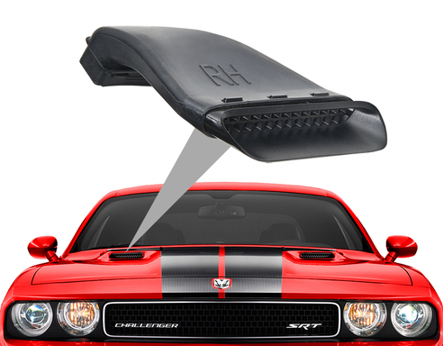Functional Ram Air Ducts 08-up Dodge Challenger RT & SRT - Click Image to Close
